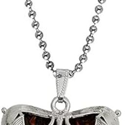 Religious Jewelery Symbolic for Buddhist Yoga Om Rudhrasha Bead Locket Brown, Silver Brass, Wood, Stainless Steel For Unisex-image-76