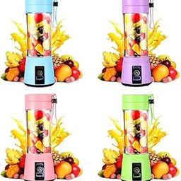 Qynoxen Rechargeable Portable Electric USB Juicer Bottle Blender for Making Juice, Travel Blender for Fruits and Vegetables, 6-Blade Fruit Maker Machine-image-89
