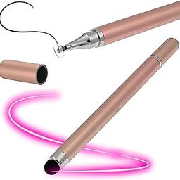 iAccessories Dual-Sided Universal Stylus Pen Compatible with All Touch Screens Devices, iOS, Android Mobile Phones, Tablets - Pack of 2 (Rose Gold)-12