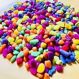 Keya crafts Colored Decorative Multicolor Stones - (3Kg, Small) for Home, Outdoor Decoration, Art & Craft, Vase Fillers, Aquarium, Fish Tank, Garden, Lawn, Multi-Purpose Unplanted Substrate-image-20