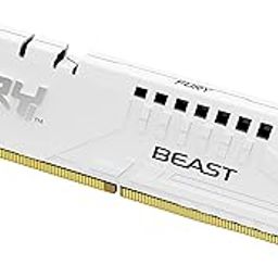 Kingston FURY Beast White 16GB 5600MT/s CL36 DDR5 Expo DIMM | Overclocking | Plug N Play | AMD Expo | Single Module | KF556C36BWE-16-13