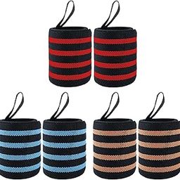 Merishopp Wrist Wrap Weight Lifting Wrist Support for Competition Bodybuilding Workout Blue | Gloves Straps & Hooks | Strength Training | Fitness Running & Yoga-image-36