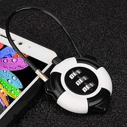keskriva Combination Lock Anti Theft 3 Digit Cable for Suitcase Luggage Travel Security Wire Padlocks Padlock The Safe Cipher Lock Resettable Code Color Locks (1 Pack)-81