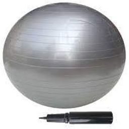 EFIT solutions Rubber Gym Ball with Hand Pump, Size Medium (Multicolour)-2