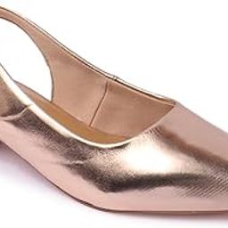 Women Comfortable Block Heel Pointed Toe Slingback Fashion Shoes for Daily use, Office use, Casual use-image-39