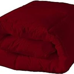 RAJVEER TEXTILE Pure Microfiber with 400GSM Queen Size (88" X 88") All-Season Extra Soft Luxurious Classic Light Down Alternative 1 Piece Comforter Dohar(Burgundy Color)-image-1