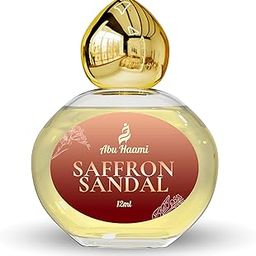 Abu Haami Saffron Sandal Attar | Kesar Chandan Luxury Attar | Traditional Artisan Scent | Non-Alcoholic Roll-On Perfume for Men | 48 Hours Long Lasting Fragrance - 12 ml-0