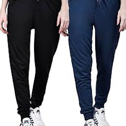 Women's Track Pants Combo (Pack of 2) | Regular Fit, Stretchable, Drawstring Waist & Ribbed Cuffs | Gym, Yoga, Running & Casual Wear-image-58