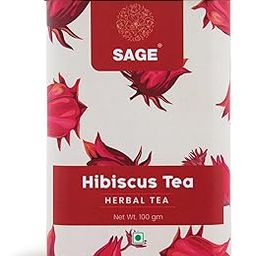 SAGE Premium Hibiscus Herbal Tea Gift Pack (Loose Leaf) - Roselle Sabdariffa Hibiscus Tea - Made with Natural Dried Flowers - Premium Gift for Housewarming, Anniversary, Birthday & More - 100gm-image-46