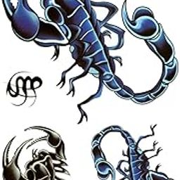3D Temporary Tattoo Waterproof Sticker Black Dragon Popular New Designs Size - 21x15cm (53-1)-image-31