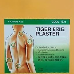 Tiger PLASTER PATCH Cool Plaster & Patch (10 CM x 14CM) 2 patches(pack of 3)-picture-0