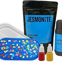 Jesmonite Ac 100 Starter Kit|Terrazzo Kit|Eco-Resin|Acrylic Resin (Powder And Liquid)| Mould Included, Multicolour-image-70