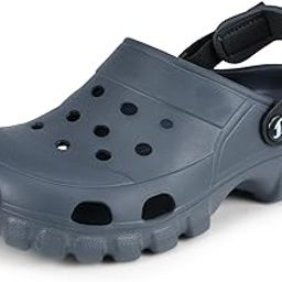 Men's Classic Casual Sports Clogs/Sandals with Adjustable Back Strap for Adult | Comfortable & LightWeight| Stylish & Anti-Skid|Waterproof & Everyday Use Mules for Gents & Boys D-546-picture-23