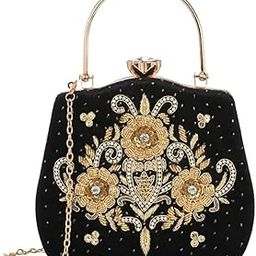 Women's Handicraft Beautiful Bling Box Clutch Bag for Wedding, Banquet, Gift Family, & Friends-picture-30