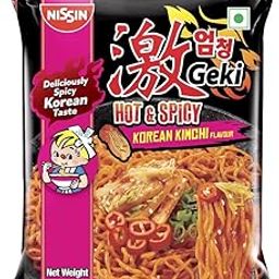 Nissin Geki - Hot & Spicy Korean Kimchi 80 gm Pack-image-74