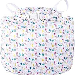All New Portable Waterproof Wet Dry Bag - Fold & Roll Top, Buckle Closure with Hanging Loop - Reusable, Multipurpose for Storage Baby Diapers, Wipes, Swimwear & Laundry (Butterfly Print)-70