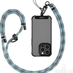 QUFEX 120cm Long Phone Lanyard with Detachable Clip � Wearable Crossbody Strap for iPhone, Android & Other Devices � Durable & Tangle-Free (BlackBlue)-image-98