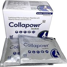 Collapowr Marine Collagen peptides, Rosehip And Vitamin-C Sachet(Orange Flavour) (10 x 10 g)-image-51