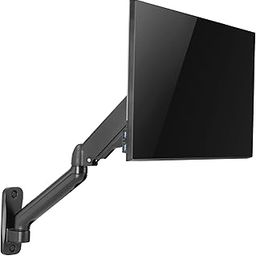 Jin Office Wall Mounted Monitor Stand for 13-32 Inch Monitors| 8Kg Weight Capacity| Gas Spring Monitor Stand for Wall | Adjustable Metal Wall Monitor Arm Mount | (Black)-17