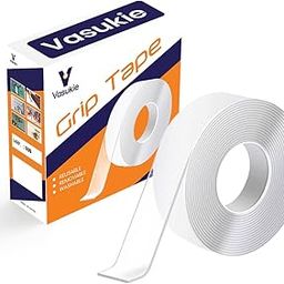 Double Sided Tape Heavy Duty - Multipurpose Removable Traceless Mounting Adhesive Tape for Walls，Washable Reusable Strong Sticky Strips Grip Tape (3 Meter) (2MM Pack of 1)-3