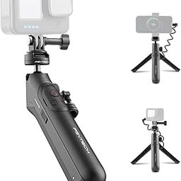 PGYTECH CapLock MantisPod Power, Battery Handle Mount for Gopro, 5000mAh Power Stick for Gopro 12/11/10, Charging Selfie Vlog Attachment Tripod Monopod with CapLock Action Camera and 1/4" Adapter-image-12