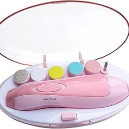 Electric Baby Nail File Set with 6 Grinding Heads, Portable Infant Nail Trimmer Kit,-image-19