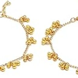 Gold Plated Chain Anklet for Women-image-42