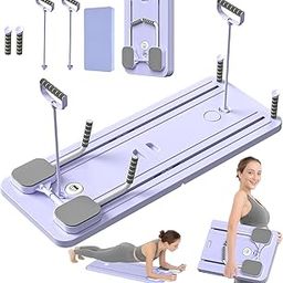 ORCHID M® Pilates Board - 2025 Pilates Reformer Set, Multi-Purpose Foldable Pilates Reformer Board for Home, 5in1 Pilates Sliding Board（Gift hassock）-image-8