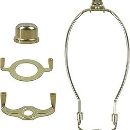 UJEAVETTE Detachable Lamp Harp with Finial for Table/Floor Light Golden 11.8x30.4cm-image-55