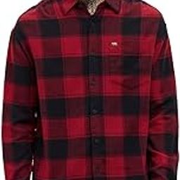 Men's Pure Cotton Red & Black Checked Relax Fit Casual Shirt-image-1