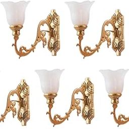 HEAVENGLOW 5Pcs Model Railway Wall Lamp 3V/12V for Landscape Architecture Model Scenery Golden-image-69
