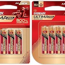 Eveready Ultima Pro Alkaline AA Battery Pack of 4 + AAA Battery Pack of 4 | 800% Longer Lasting, Anti-Leak Turbolock Technology, Eco-Friendly Batteries for Ultra High Drain Devices & Toys-13