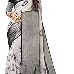 Chiffon Viscose Solid Saree | Printed Pallu & Unstitched Blouse Piece | Wedding/Festive Sarees | Everyday Sari | Ideal For Gifting-image-52