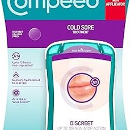 Compeed Cold Sore Patch-Invisible, Fever Blisters For Lips With 12 Hours Non Stop Action Lip Patch For Women, Men, 15 Patches Pack, Set Of 2 Box-0
