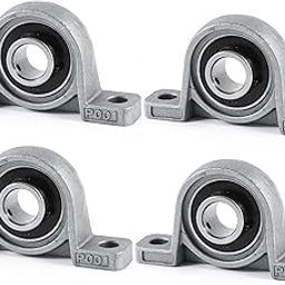 SHOKITECH 12mm Bore Inner Ball Mounted Pillow Block Insert Bearing KP001(Pack of 4)-picture-17