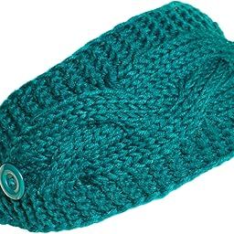 Plain Adjustable Winter Cable Knit Headband-image-56