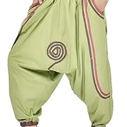 whitewhale Mens Cotton Summer Loose Baggy Hippie Boho Gypsy Harem Pants Yoga Pants-picture-17