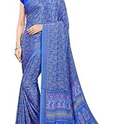 Women's Multi Crepe Silk Uniform Saree with Blouse- Elegant Office Wear, Comfortable and Durable, Vibrant Colors, Easy Mainten.-image-24