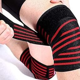IMD Knee Support for Men & Women - Knee Wraps - Knee Stabilizer - Unisex Knee Bands for Sports, Squats, and Heavy Lifting, Washable Fabric (2 Meters Long) Pack Of-1 Pair Both Legs-20