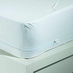 Twin Size Zippered Mattress Cover Encasement Vinyl Water Resistant Protector 75" X 39" New and Improved Now 12" Wide-image-38