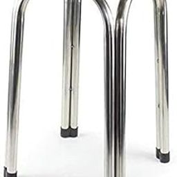 DEHRAN Round Stainless Steel Stool for Kitchen, Home, Indoor, Outdoor, Medical, and Office Use (Silver, Pre-Assembled)-image-29