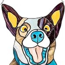 Generic Peeking Cat Stained Glass Suncatcher Lover Gift Stained Glass Window Hanging Dog|Home & Garden | Home Decor | Suncatchers & Mobiles|1 Piece Cat Stained Glass Window Hangings-image-59