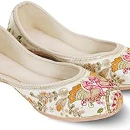 Womens Embroidered Rajasthani Mojari Juti Shoe-image-76