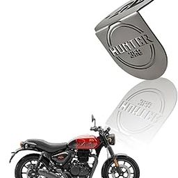 MOTO GENIUS Stainless Steel Front Disc Brake Fluid Reservoir Oil Cap Guard for Hunter 350, Durable Protector Cover (Silver)-image-56