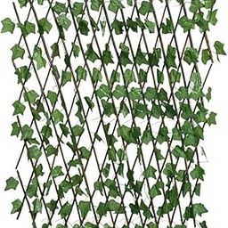 Golden Cart Artificial Grass Trellis with IVY LEAVES (15 PIECES) I Expandable Garden Grass Fence I UV Protected I Outdoor Indoor (Green, 1 Piece is 2.29 Feet x 0.75 Feet, expands to 5 FEET x 1.6 Feet)-image-5