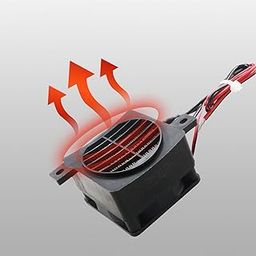 Heater 24V 12V Dc Fan Thermostatic Egg Incubator Heater PTC Fan Heater 12V 100W-image-31