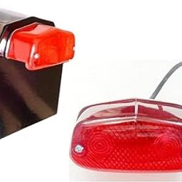 Shopping Stall ™ Vintage Bullet Tail Lamp Old Model Bullet Motorcycle Rear Light Vintage Old Early Model Bullet G 2 Tail Lamp Brake Light Bullet AC-16