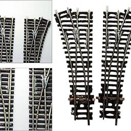 UJEAVETTE Toy HO Scale Train Track Model Railway Accessories Educational DIY Modified 1:87 Left Turn Toys & Hobbies-10