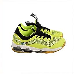 TRANSFORM Vicky Alpha Badminton Shoe for Men Rubber Sole Anti-Slip Non-Marking Athletic Sports Sneakers for Outdoor & Indoor (Neon Yellow, Size-7)-image-8