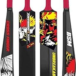 Bsm Red&Yellow Ace Dominance Plastic Tennis Cricket Bat Full Size Bat (34 X 4.5 Inch) for All Age Group (Red&Yellow Ace Dominance Cricket Bat 800g)-image-83
